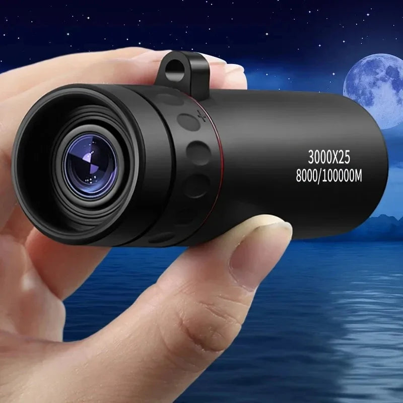 2026 Professional HD Zoom Monocular 3000x25 for Adults Mini Portable Telescope for Outdoor Camping Hunting