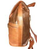 Mochila Fez doble cremallera combinada mediana