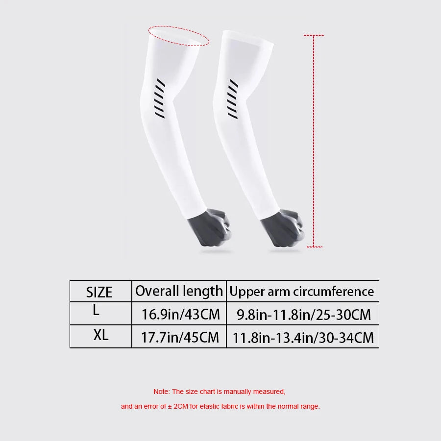 Sunscreen ice sleeves for men, ice silk gloves for summer, thin design, UV protection, driving and cycling, outdoor arm covers