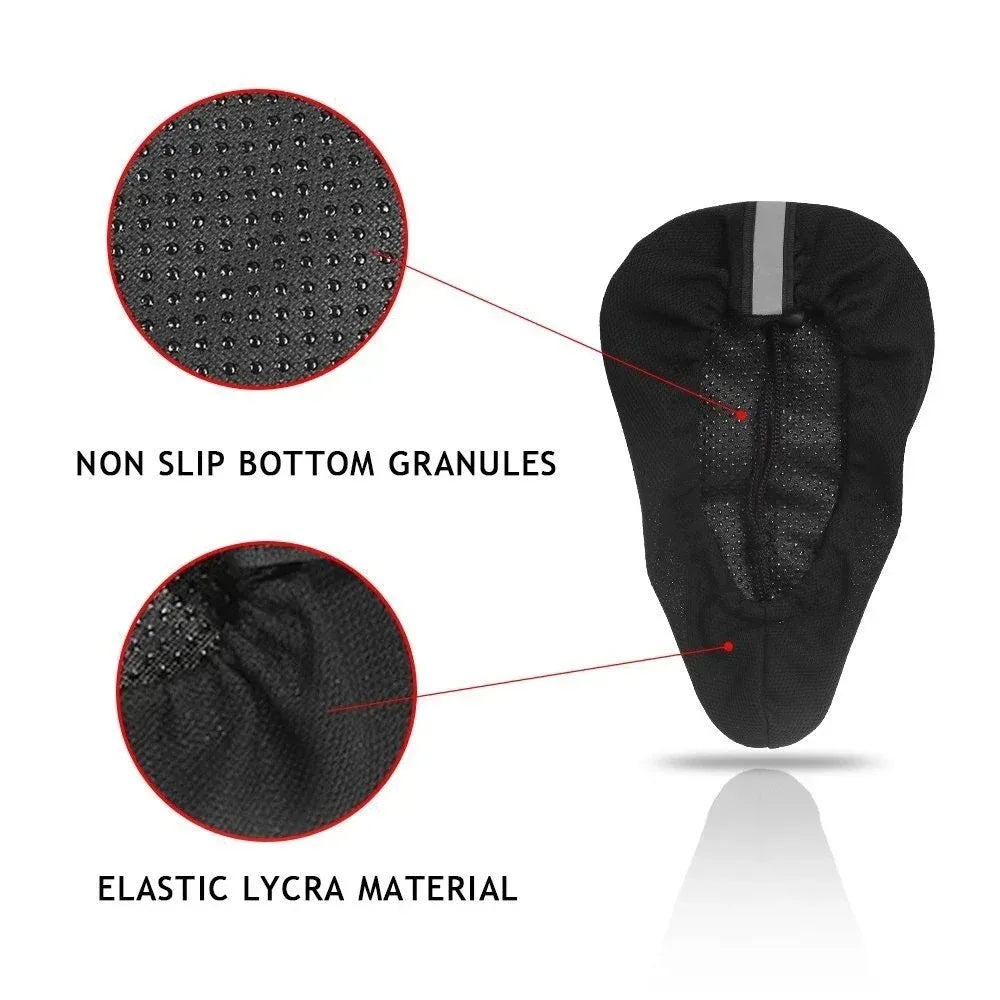2025 Bicycle Saddle 3D Soft Cycling Seat Cover MTB Mountain Bike Thickene Sponge Pad Outdoor Breathable Cushion Bike Accessories