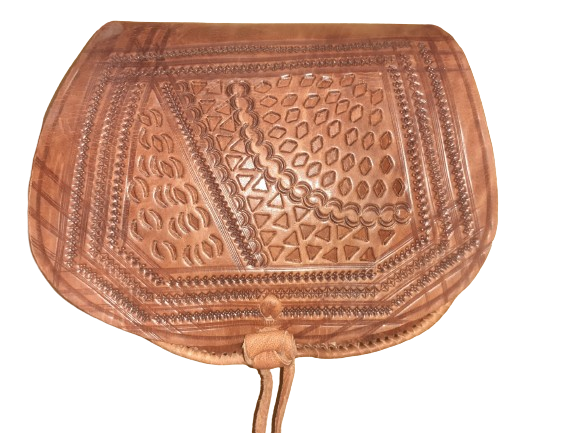 Bolso Redondo doble bolsillo mediano calado