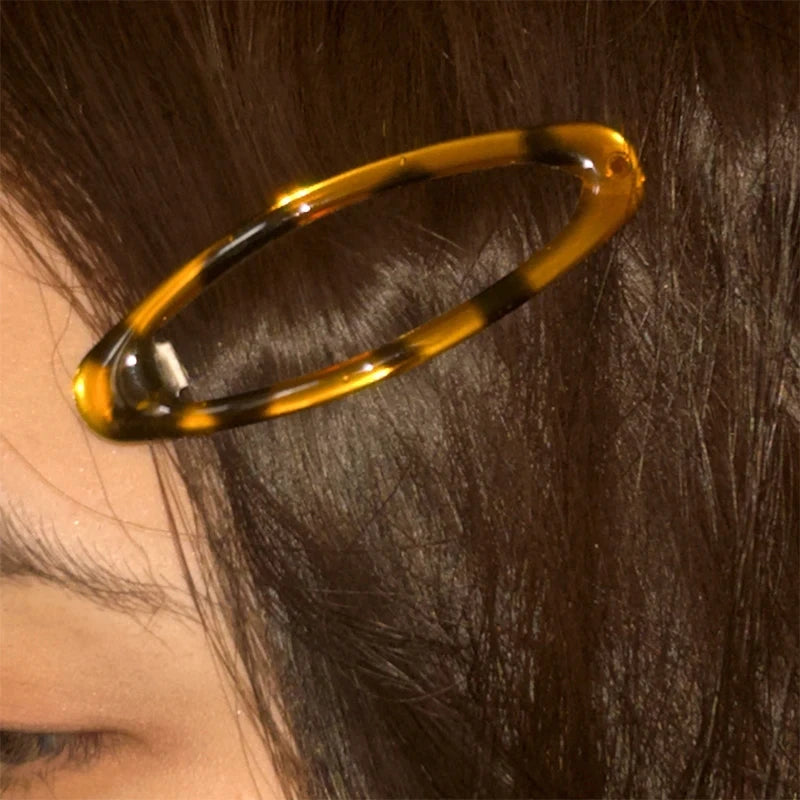 Clearance_Vintage Accessories Leopard Print Glue Oval Hair Clips Cute Korean Charm BB Hair Clip Y2K Women Jewelry Y2K Hair Acces