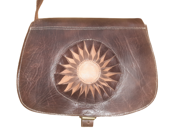 Bolso redondo vacuno sol