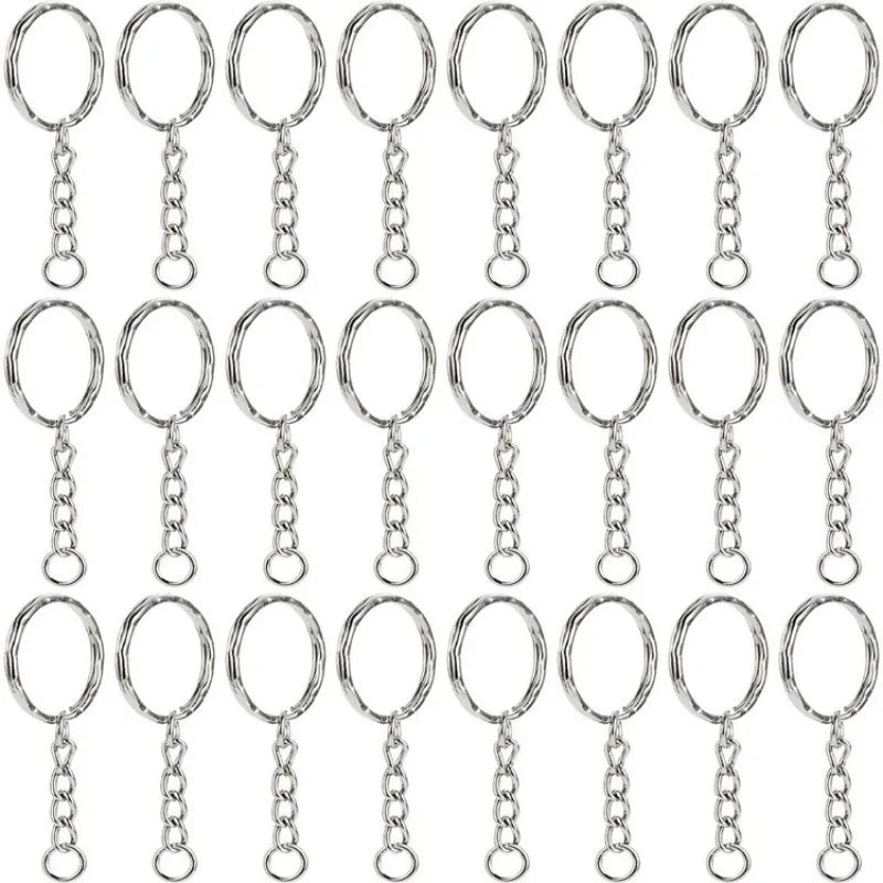 25mm*50pcs Flat Ring, Metal Circular Buckle, Round Ring, Smooth Dog Buckle, Embossed Circular Ring, Hanging Buckle, Hook Buck