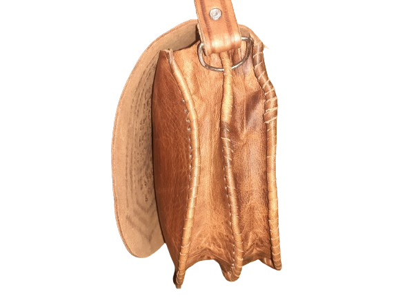 Bolso Redondo doble bolsillo mediano calado