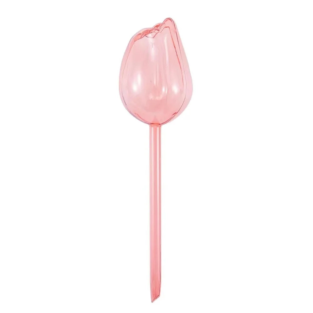 Garden Pink Tulip Plant Watering Balls, Suitable For Indoor Outdoor Plants, Automatic Plant Drippers, And Automatic Watering