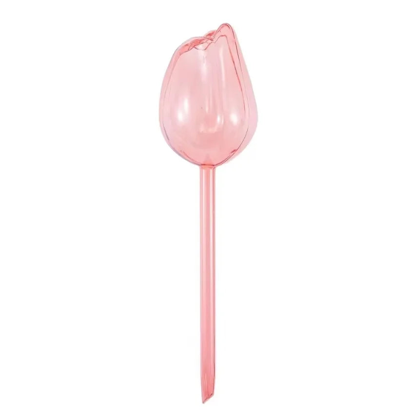 Garden Pink Tulip Plant Watering Balls, Suitable For Indoor Outdoor Plants, Automatic Plant Drippers, And Automatic Watering