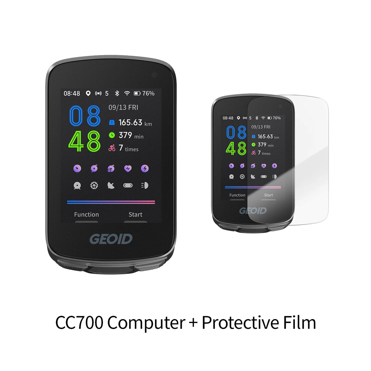 GEOID CC700 GPS Bike Computer 2.8-inch Color Screen Bicycle Speedometer with Route Navigation WIFI Waterproof Cycling Odometer