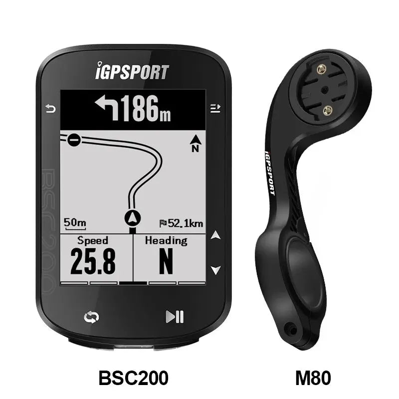 IGPSPORT BSC200 GPS Bicycle Computer Cycling Odometer Wireless Speedometer Route Navigation ANT + Bluetooth5.0 Accessories