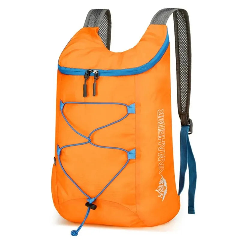 Multifunctional Outdoor Folding Backpack High Density Lightweight Waterproof Nylon Fabric Sports Bag for Camping Hiking Travel