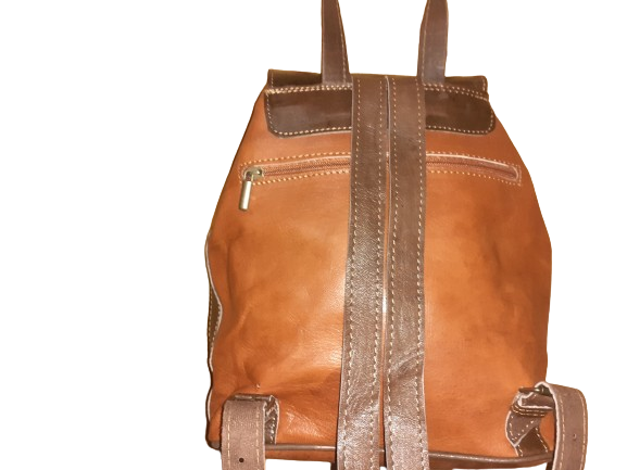 Mochila Fez doble cremallera combinada mediana