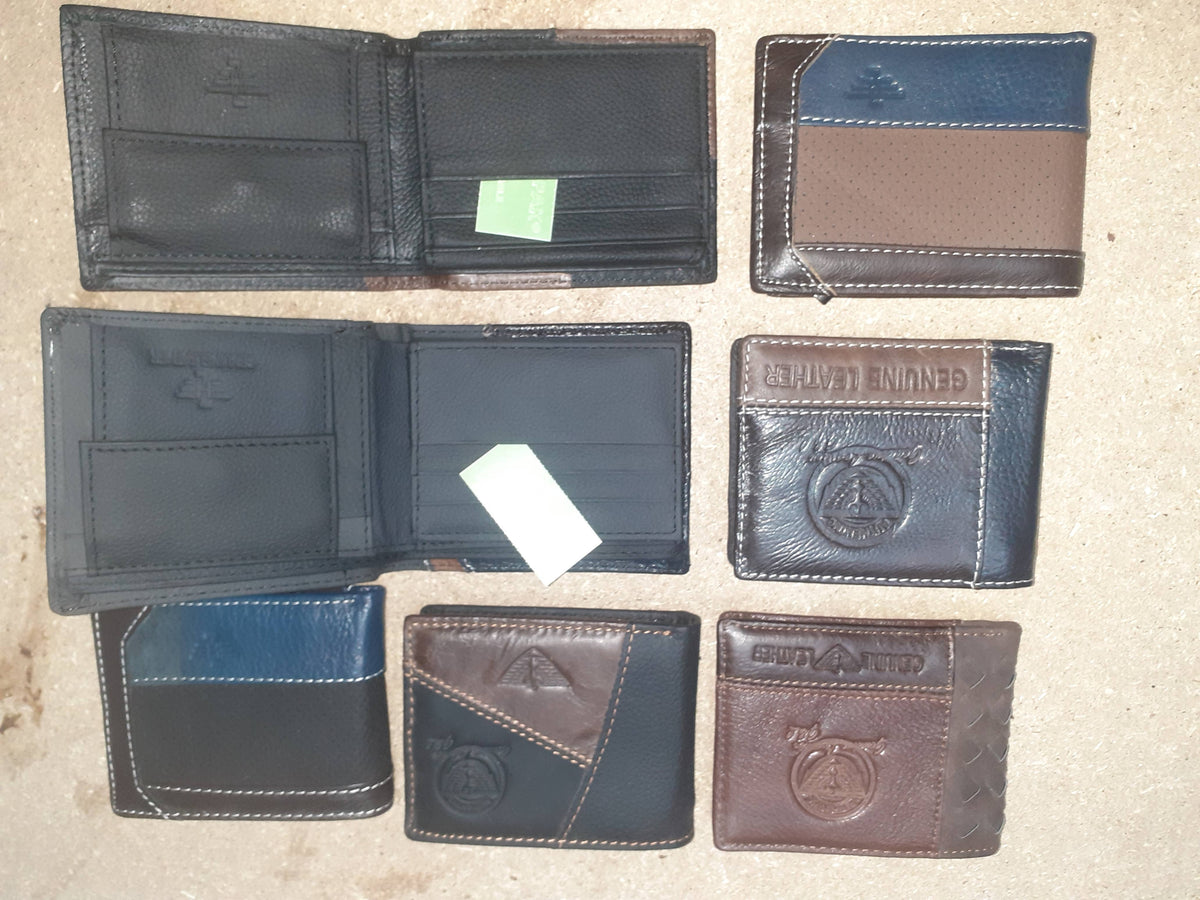 Cartera de hombre abierta sin boton