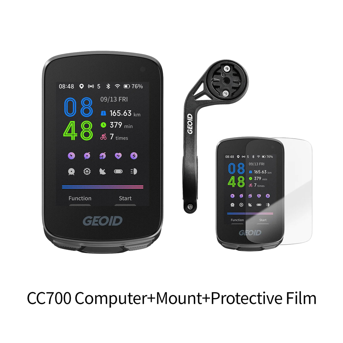 GEOID CC700 GPS Bike Computer 2.8-inch Color Screen Bicycle Speedometer with Route Navigation WIFI Waterproof Cycling Odometer