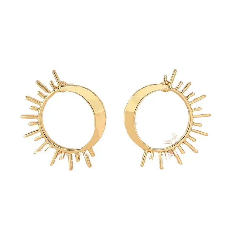 1 Pair fashion Temperament Elegant Sun Flower Stud Earrings