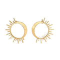 1 Pair fashion Temperament Elegant Sun Flower Stud Earrings