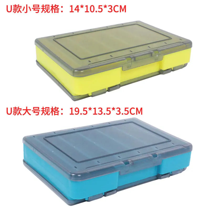 Luya Accessories Box U Size Wooden Shrimp Box Bait Box Storage Box VIB Minobo Climb Transparent