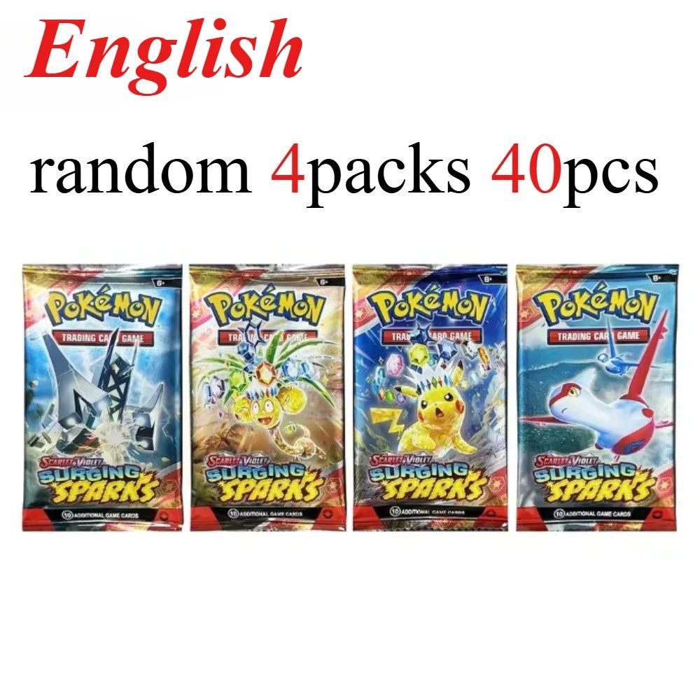 40 Pcs Pokemon Card Prismatic 151 Evolutions English Booster Battle Pokemon Card Game Carte Trading Collection Cards Gift