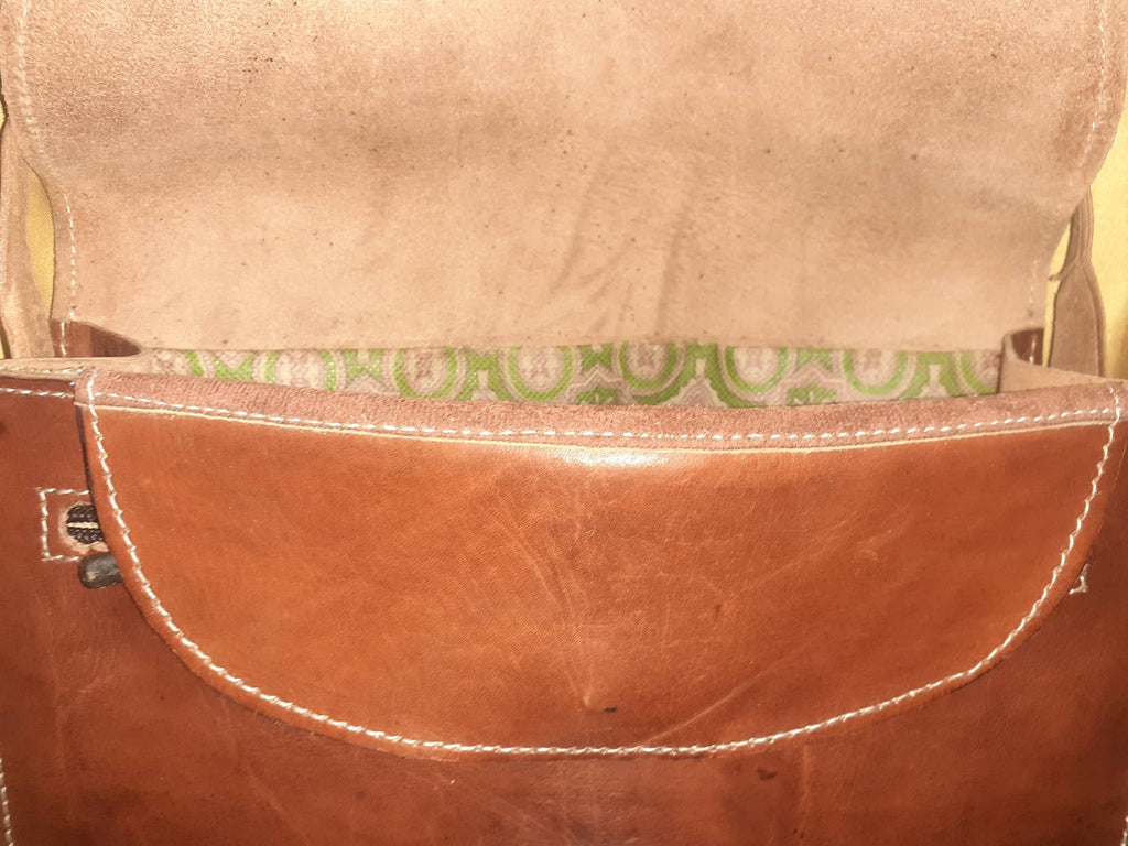Bolso rectangular cuero fez