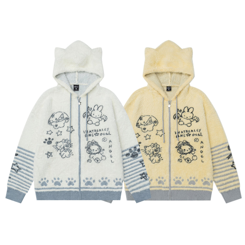 Cartoon jacquard sweater