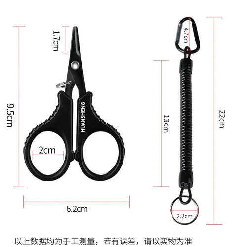 1set Titanium Coating Stainless Steel Fishing Scissor Plier Cut PE Braid Line Cutter Plies Carp Outdoor Fishing Accessories Tool