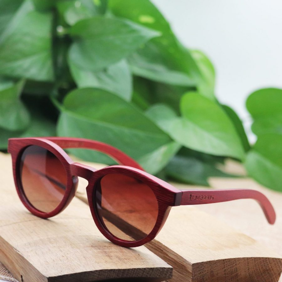 gafas de madera de bambú