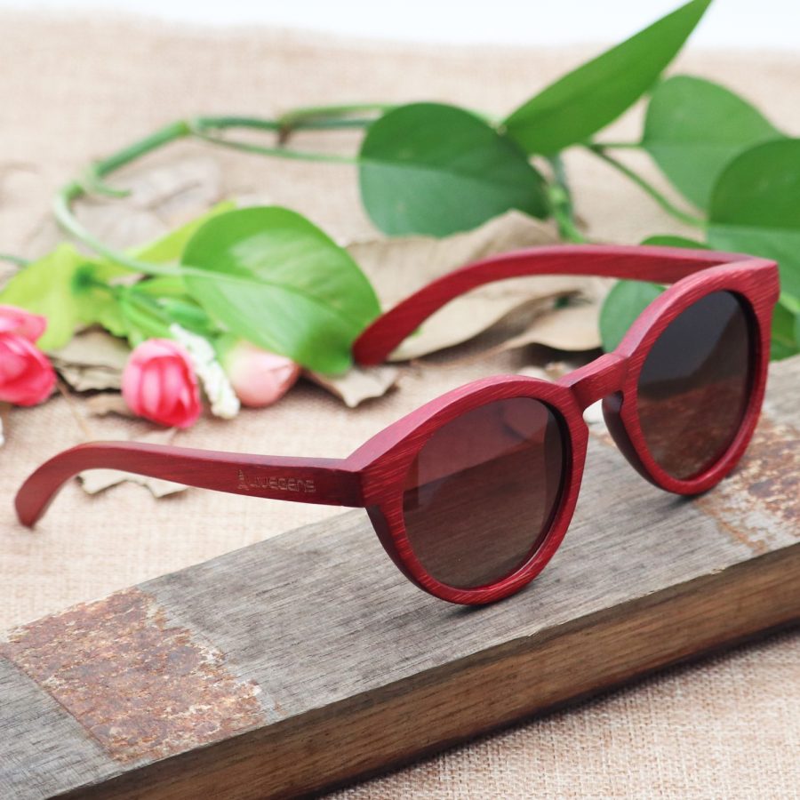gafas de madera de bambú