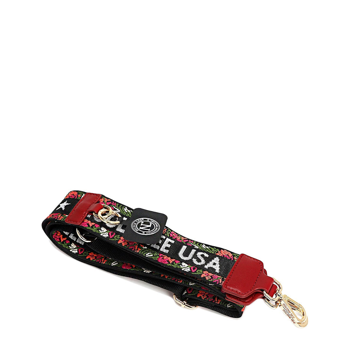 CORREA MULTIUSOS PARA TELÉFONO CON FLOR (ROJO)