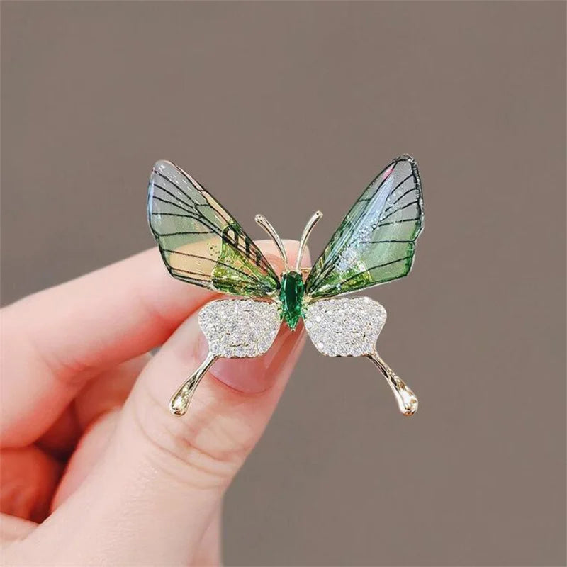 Lovely Butterfly Bee Brooch For Women Shiny Rhinestone Pearl Animal Insect Lapel Pins Wedding Party Coat Dress Jewelry Gifts
