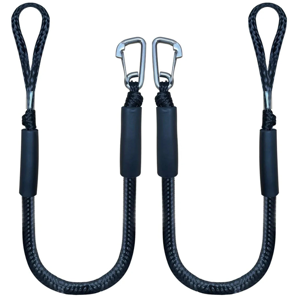 Docking Rope 1pcs 4 Feet Bungee Dock Line Mooring Ropes for Dockingi with Stainless Steel Clip Accessories Boat/Yacht Anchor
