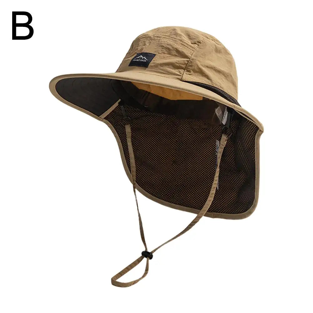 Hot sale! Unisex Windproof Quick-Dry Fisherman Hat with Neck Flap & UV Protection for Outdoor Fishing Hikin
