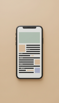 Artículo digital en móvil con formato ágil
