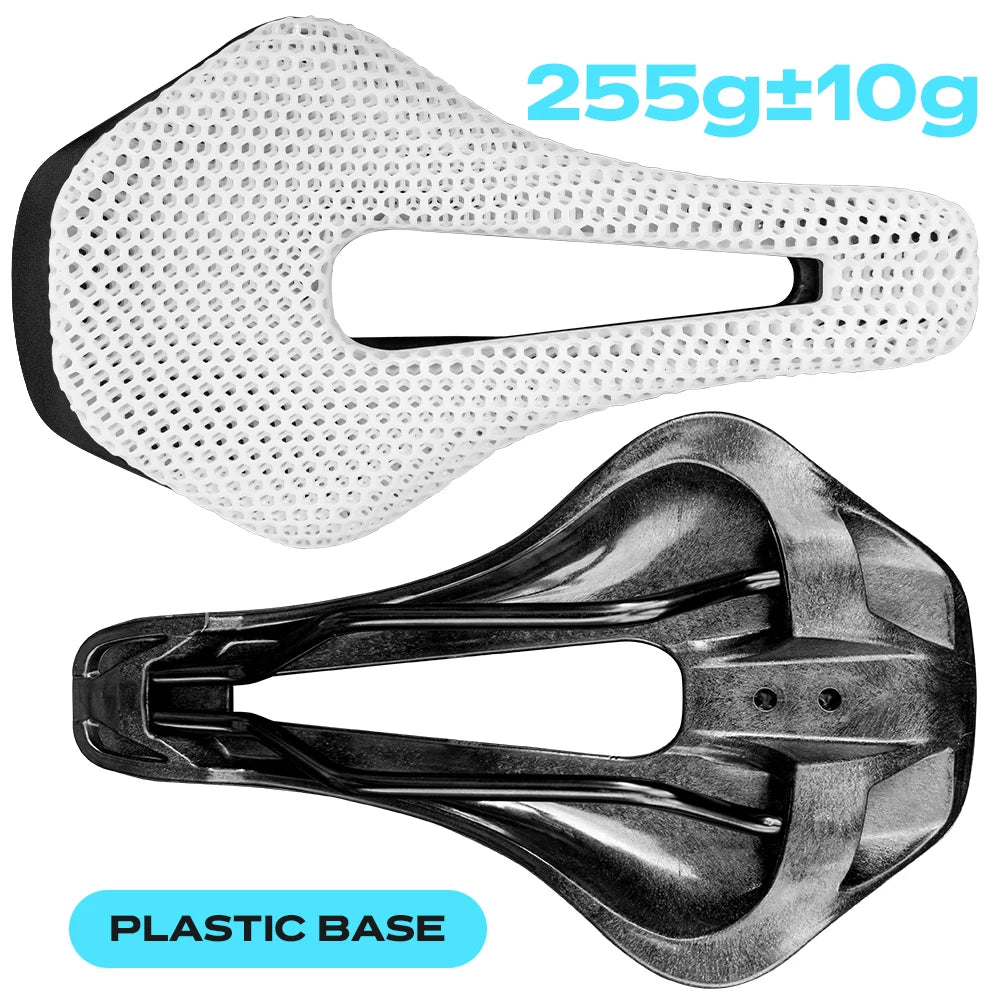 2024 RYET 3D Printed Saddle Ultralight Hollow Comfortable Full Carbon MTB Road Racing Bike Cycling Seat Bicycle Cushion Parts