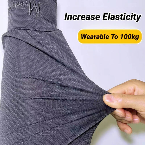 1Pair Mens Ice Arm Sleeves Sunscreen Elastic Driving Gloves Outdoor Uv Protection Cover Lightweight Cool Muff Cooling Breathable