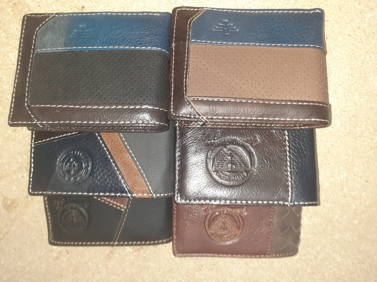 Cartera de hombre abierta sin boton