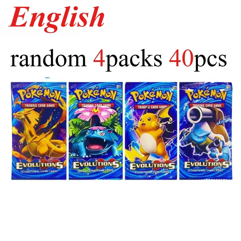 40 Pcs Pokemon Card Prismatic 151 Evolutions English Booster Battle Pokemon Card Game Carte Trading Collection Cards Gift