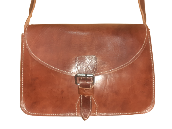Bolso rectangular cuero fez