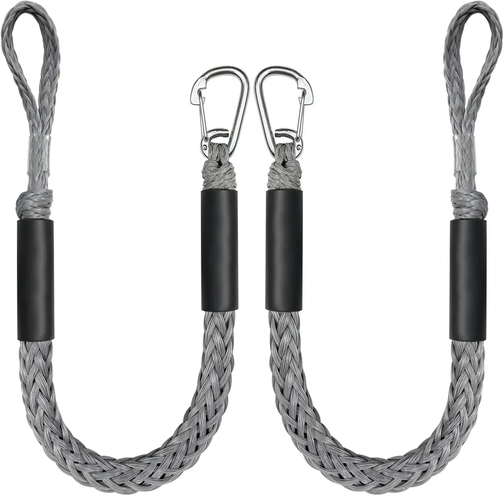 Docking Rope 1pcs 4 Feet Bungee Dock Line Mooring Ropes for Dockingi with Stainless Steel Clip Accessories Boat/Yacht Anchor