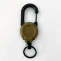 1/2/4pcs Extendable Retractable Holders Keychain Badge Reels Heavy Duty Clip With Carabiner Key Chain For Men Outdoor Bags