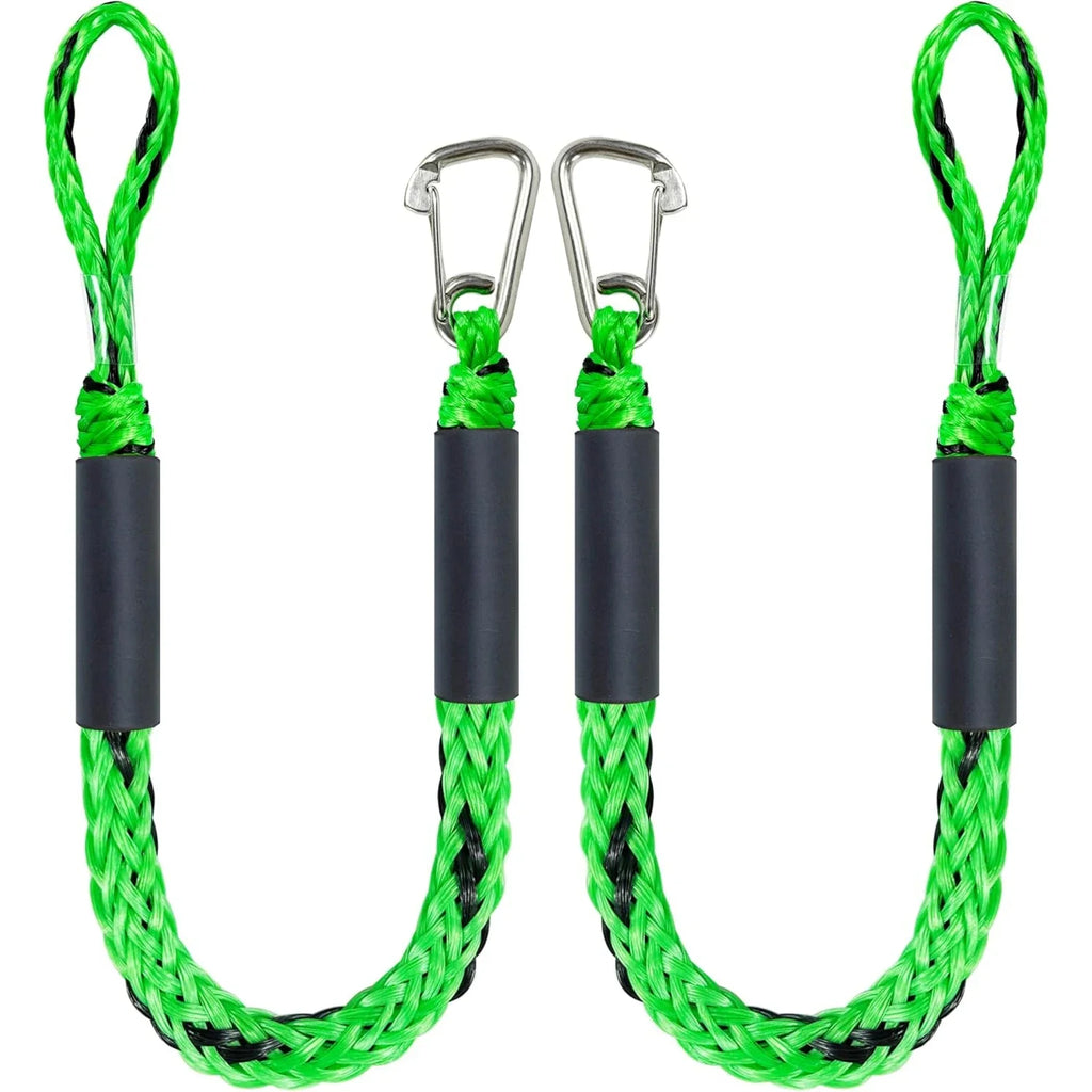Docking Rope 1pcs 4 Feet Bungee Dock Line Mooring Ropes for Dockingi with Stainless Steel Clip Accessories Boat/Yacht Anchor