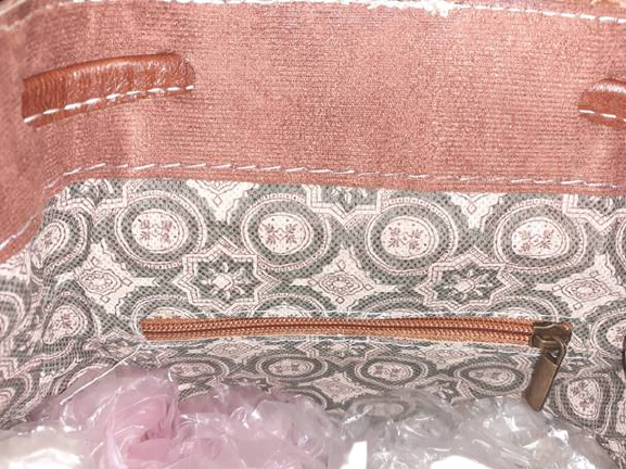 Mochila Fez doble cremallera combinada mediana