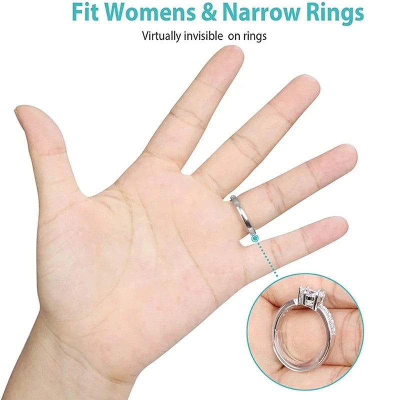 Ring Adjustment Pad Ring Size Adjuster Fixed Reduction Pad Invisible Ring Holder Retainer Shrinker for Large Rings
