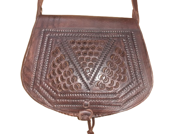 Bolso Redondo doble bolsillo mediano calado