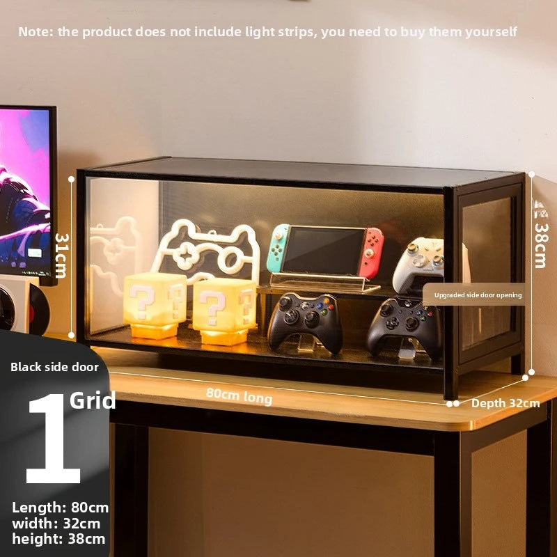 Multi layer transparent storage cabinet, dust-proof acrylic door, shoe collection cabinet, product display cabinet, display rack