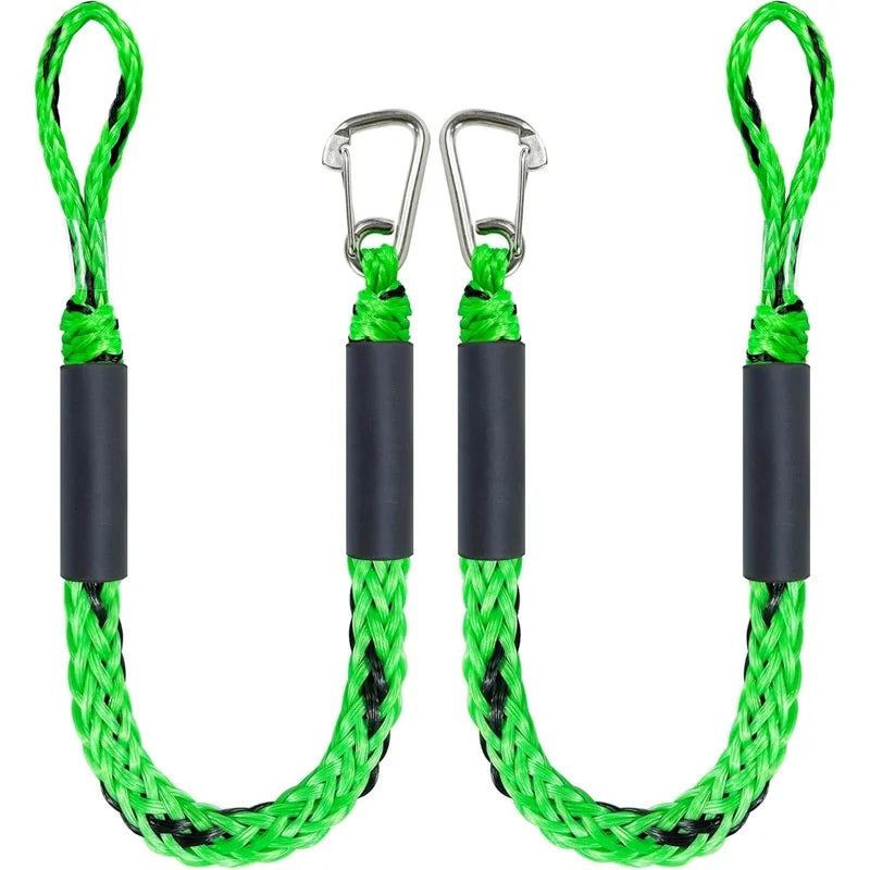 Docking Rope 1pcs 4 Feet Bungee Dock Line Mooring Ropes for Dockingi with Stainless Steel Clip Accessories Boat/Yacht Anchor