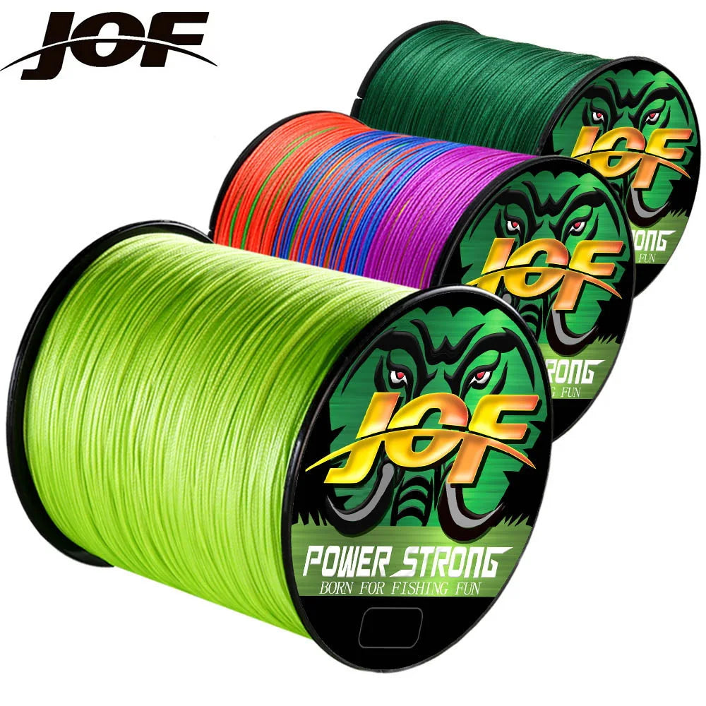 JOF 4 Strands Fishing Line 300/100M Braided PE Fishing Strong Fishing Line Multifilament Durable Fishing Line Tool